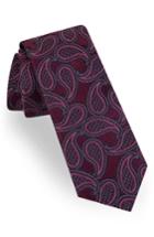 Men's Ted Baker London Paisley Silk Tie, Size - Burgundy