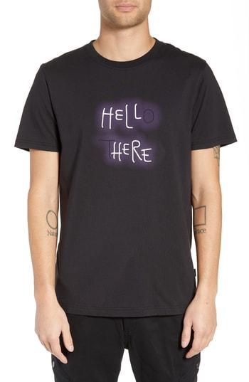 Men's Wesc Max Neon Graphic T-shirt - Black