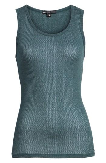Women's James Perse Tubular Ribbed Tank - Green
