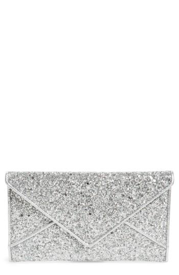 Tory Burch Glitter Envelope Pouch - Metallic