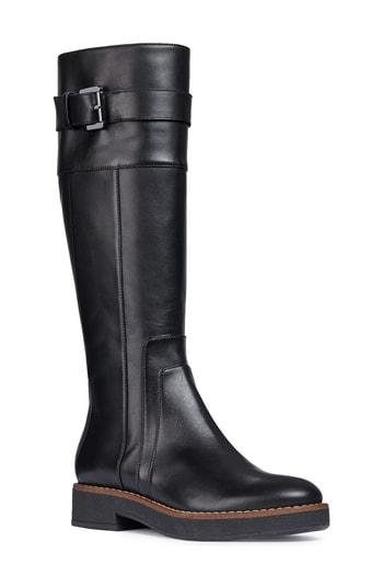 Women's Geox Adrya Knee High Boot Us / 35eu - Black