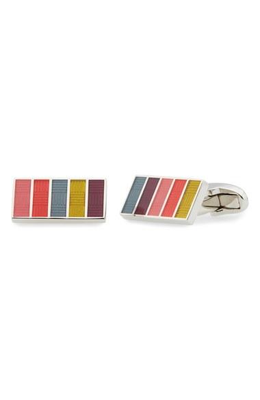 Men's Paul Smith 'new Stripe' Cuff Links