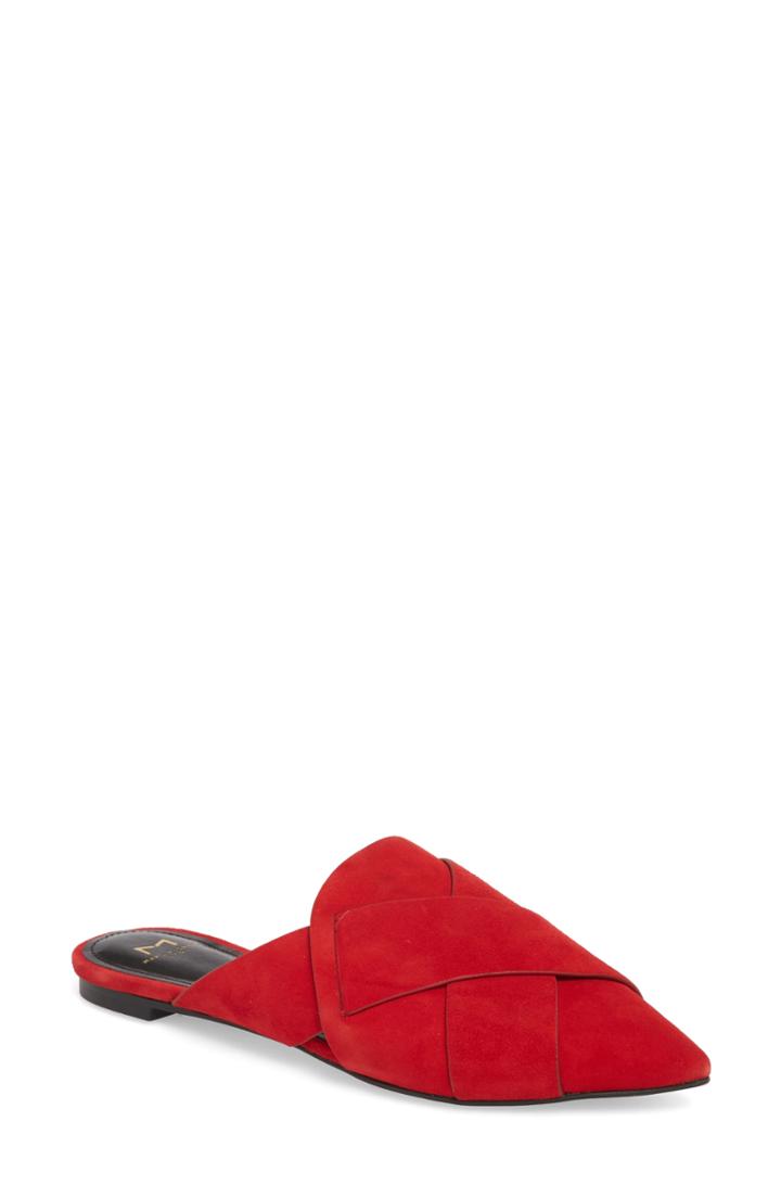 Women's Marc Fisher D Sono Pointy Toe Mule, Size 5.5 M - Red