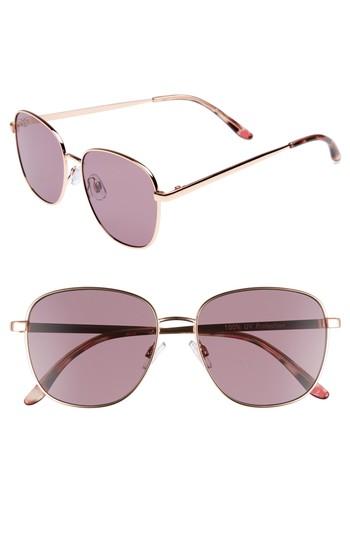 Women's Bp. 53mm Square Sunglasses - Rose Gold/ Purple