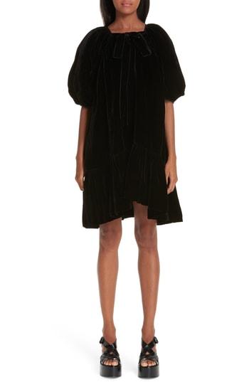 Women's Cecilie Bahnsen Chrystal Velvet Minidress