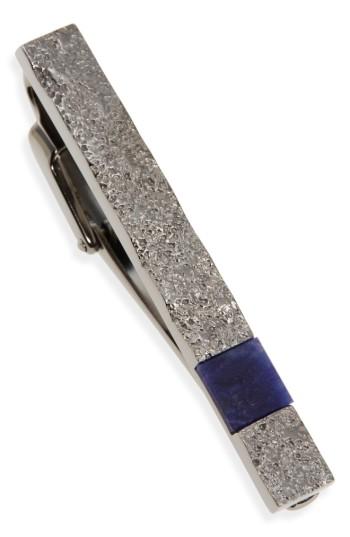 Men's Lanvin Sodalite Brass Tie Bar