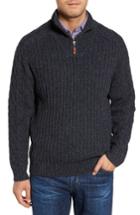 Men's Tommy Bahama Hamada Quarter Zip Sweater, Size - Blue