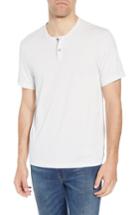 Men's James Perse Cotton Blend Short Sleeve Henley (xs) - Metallic