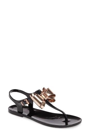 Women's Ted Baker London Ainda Slingback Bow Sandal M - Black