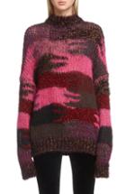 Women's Saint Laurent Leopard Pattern Mohair Sweater