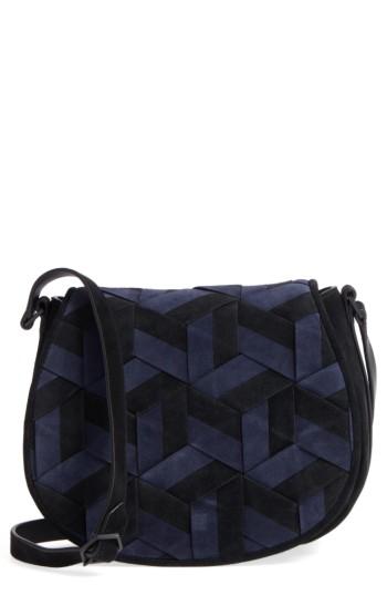 Welden Escapade Suede Saddle Bag - Black