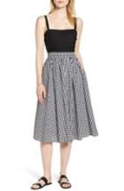 Women's 1901 Bow Back Gingham Dress - Black