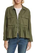 Women's The Great. The Flutter Army Jacket - Blue