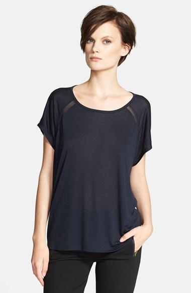 Vince Mesh Insert Raglan Tee