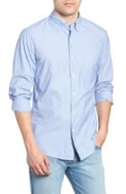 Men's J.crew Slim Fit Stretch Secret Wash Poplin Sport Shirt - Blue