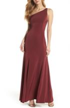 Women's Watters Jelina One-shoulder Gown - Red