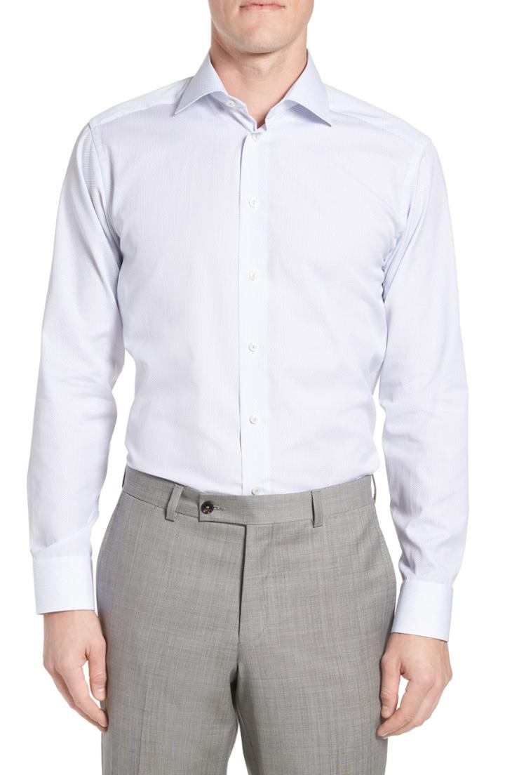Men's Eton Slim Fit Print Sport Shirt