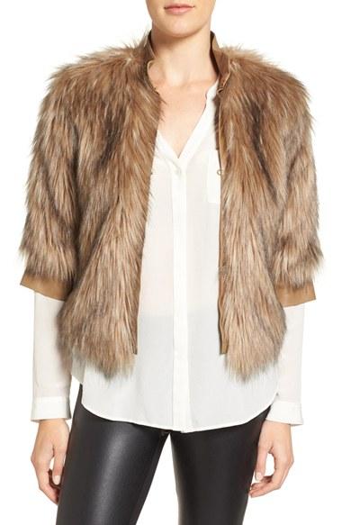 Women's Love Token Faux Fur Jacket