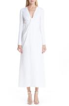 Women's Carolina Herrera Silk V-neck Dress