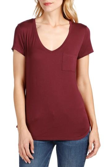 Women's Paige Lynnea V-neck Tee - Red