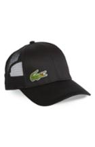 Men's Lacoste Trucker Hat - Black
