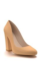 Women's Shoes Of Prey Round Toe Pump B - Beige