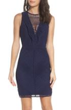 Women's Adelyn Rae Maxine Lace Sheath Dress - Blue