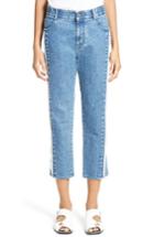 Women's Stella Mccartney The Boyfriend Frayed Seam High Waist Jeans