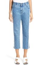 Women's Stella Mccartney The Boyfriend Frayed Seam High Waist Jeans