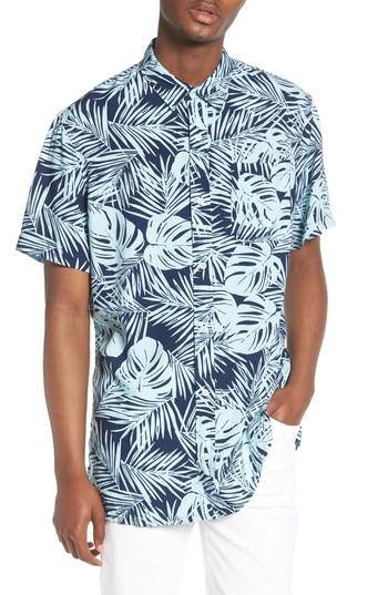 Men's The Rail Print Woven Shirt, Size - Blue