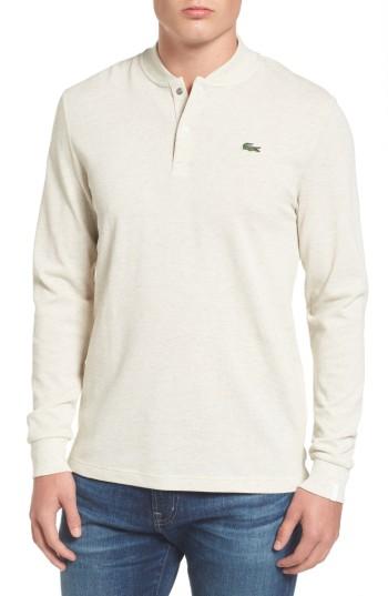 Men's Lacoste Banana Collar Pullover - Ivory