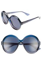 Women's Dior Bianca 58mm Round Sunglasses - Blue