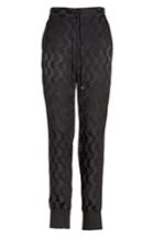 Women's St. John Collection Contrast Stripe Charmeuse Pants - Black