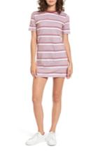 Women's Rvca Howl Stripe T-shirt Dress - Red