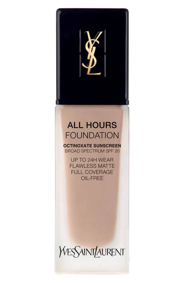 Yves Saint Laurent All Hours Full Coverage Matte Foundation Spf 20 - Br20 Cool Ivory
