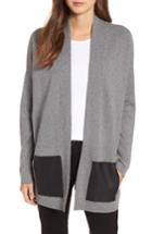 Women's Eileen Fisher Cashmere & Wool Cardigan, Size - Grey