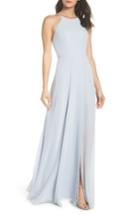 Women's Jenny Yoo Kayla A-line Halter Gown (similar To 14w) - Blue
