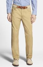 Men's Peter Millar Stretch Sateen Five Pocket Pants - Beige