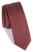 Men's Calibrate Syne Paisley Silk Blend Tie, Size - Red