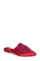 Women's Alice + Olivia Lilly Crystal Embellished Loafer Mule .5 M - Pink