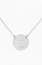 Women's Nashelle Sterling Silver Initial Disc Necklace