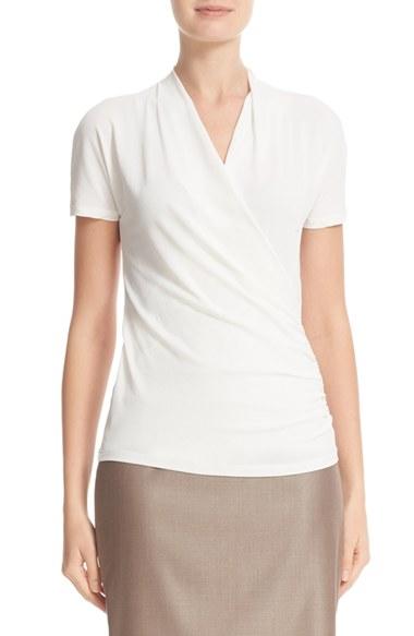 Women's Max Mara Coccole Faux Wrap Blouse