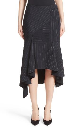 Women's Jason Wu Pinstripe Stretch Asymmetrical Skirt