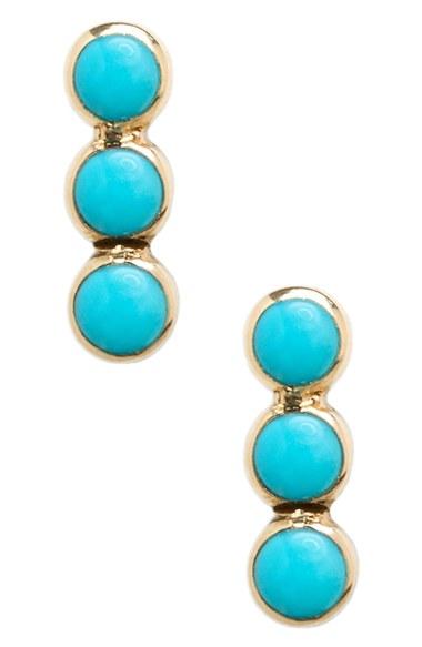 Women's Zoe Chicco Turquoise Stud Earrings