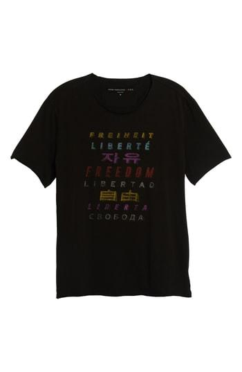 Men's John Varvatos Star Usa Freedom Fit T-shirt, Size Medium - Black