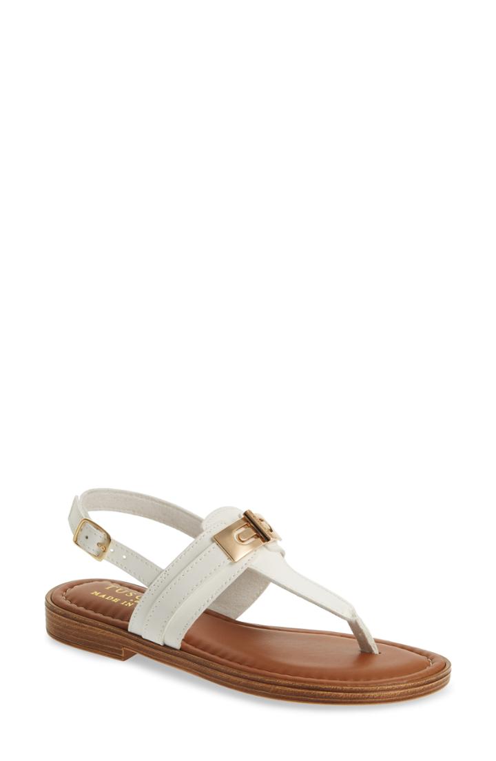 Women's Tuscany By Easy Street Clariss Sandal .5 M - White