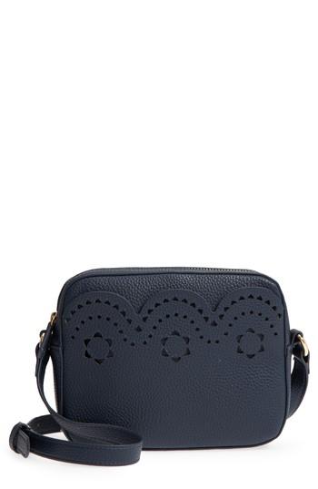 Draper James Scallop Faux Leather Camera Bag - Blue