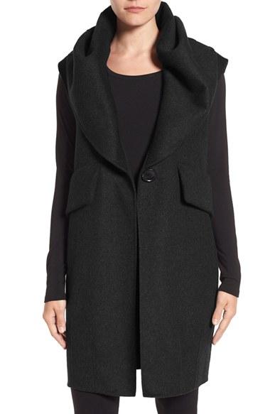 Women's Derek Lam 10 Crosby Double Face Sleeveless Coat