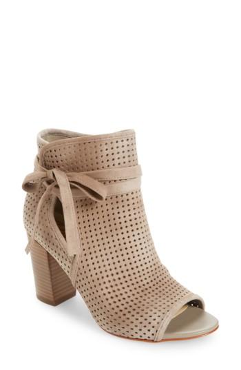 Women's Sam Edelman Ellery Open Toe Bootie .5 M - Grey