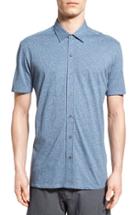 Men's W.r.k. 'metropolitan' Knit Short Sleeve Sport Shirt - Blue